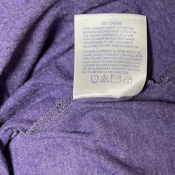 RIVALRY THREADS 91 Clemson Tiger Paw T-Shirt Juniors Small 3-5 Purple Rhinestone - Picture 9 of 13